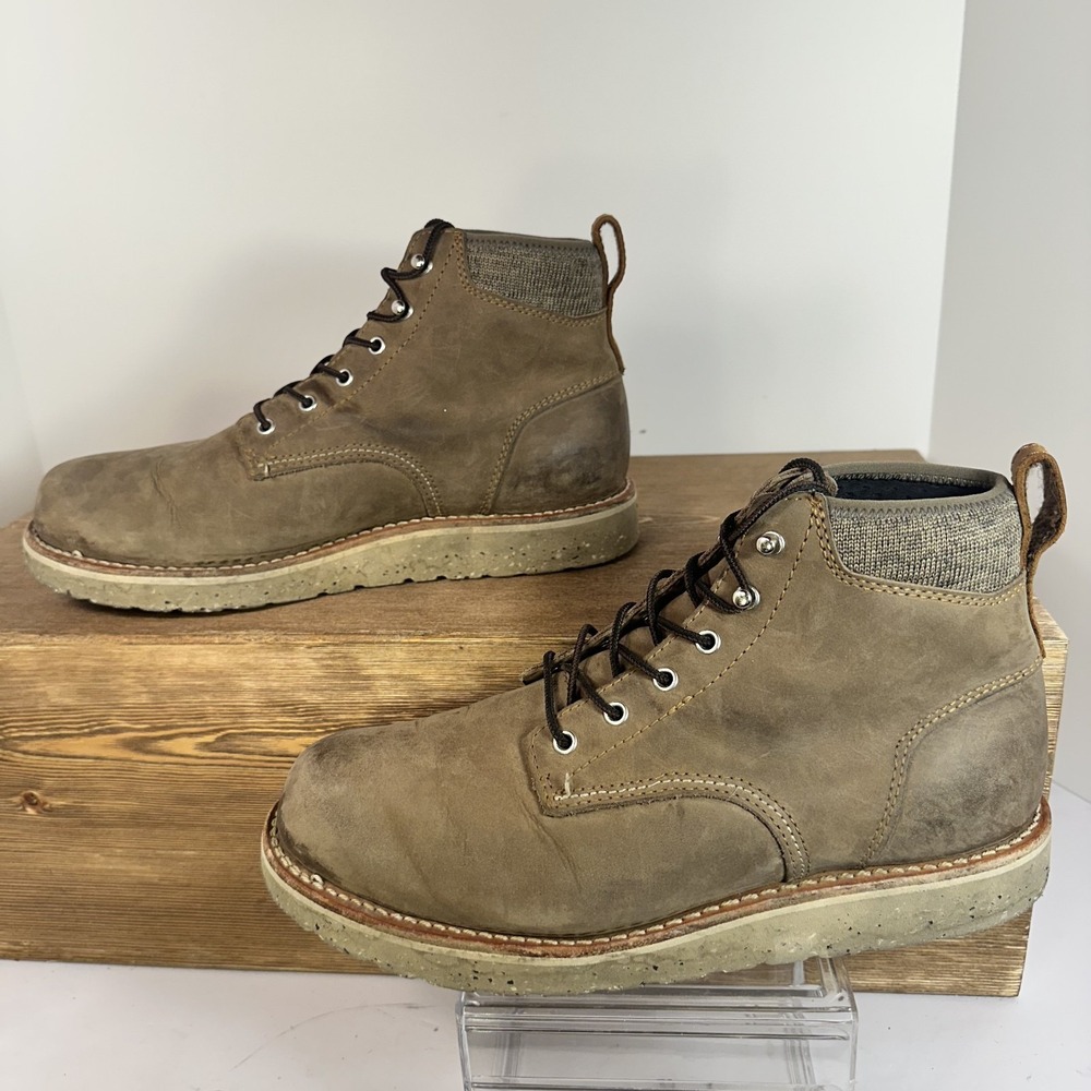 Irish Setter Setter Fifty by Red Wing 3920 6"Leather Boots Mens SZ 9 Taupe Comfy